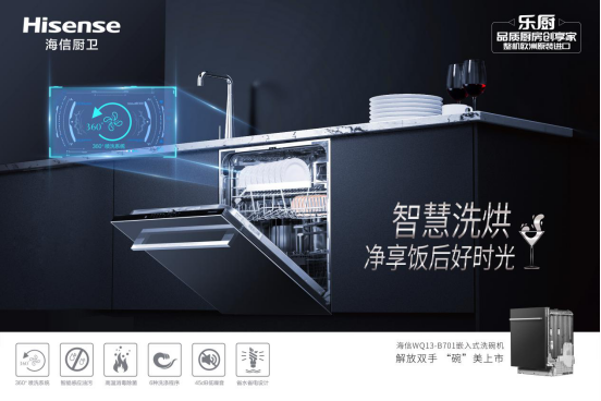 向繁瑣家務說不！海信廚衛洗碗機成為更多年輕家庭的選擇