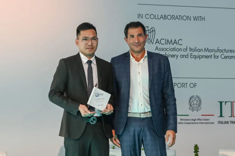 冠珠瓷磚榮獲意大利TecnAwards 2022年亞洲&ldquo;智能工廠&rdquo;獎