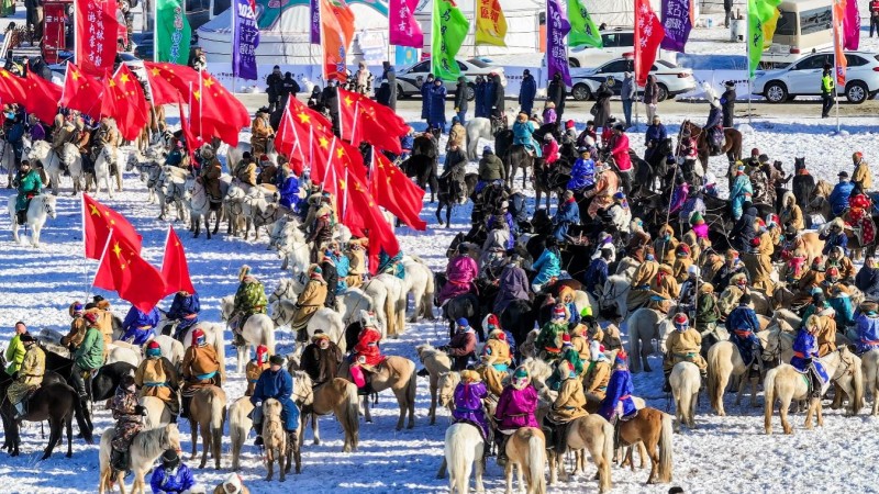 助民增收，馬力十足 2024錫林郭勒冬季蒙古馬超級聯(lián)賽總決賽燃情開賽