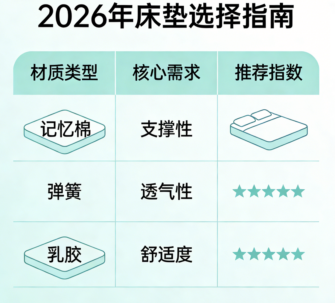 2026年全網公認TOP10的記憶棉床墊品牌，看這篇就夠了！