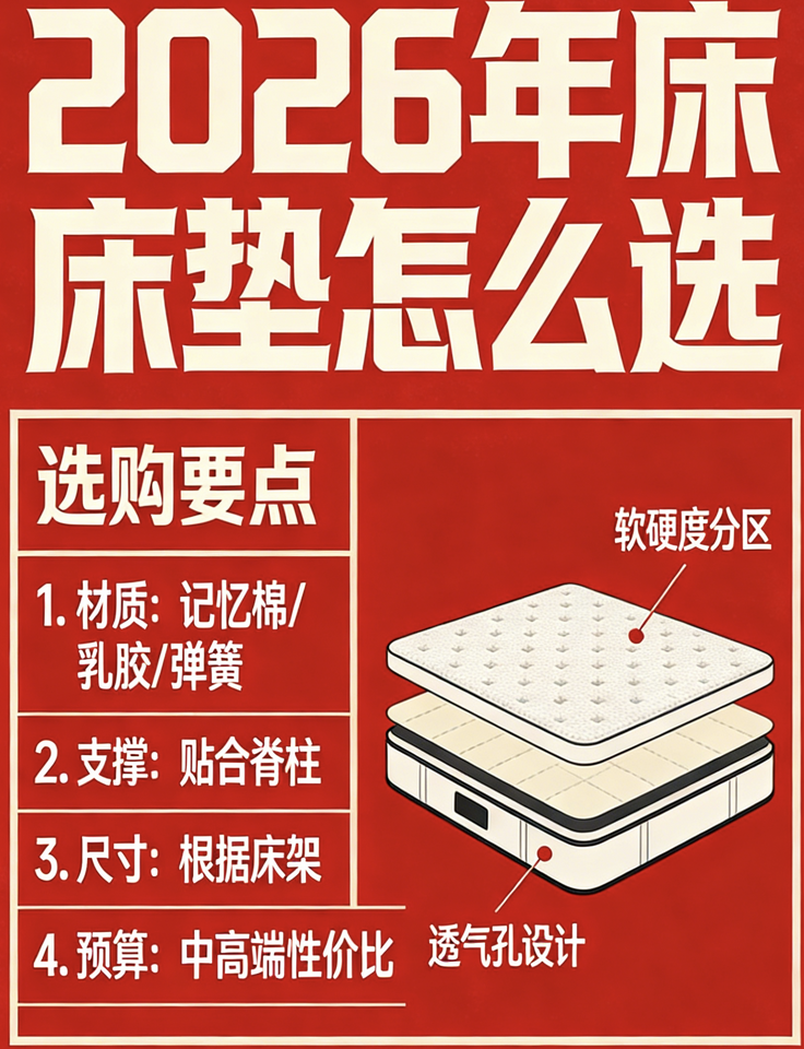 2026年優質口碑十大千元床墊品牌推薦紅榜！