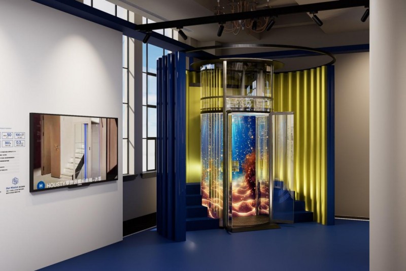 主標：新品首發 |亨世達圓形螺桿電梯，重磅亮相&ldquo;設計上海&rdquo;